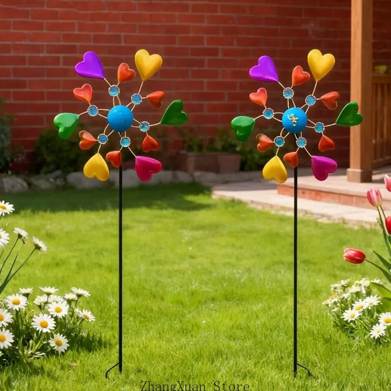 Quick Assembly Heart Wind measure Decoration For Porch Deck And Open districts Constructed Of metal 3XUF
