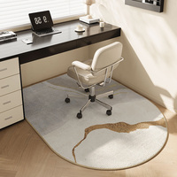 VIKAMA Computer Chair Floor Mat Anti-Slip and Wear-Resistant Bedroom Dressing Table Carpet Study Desk Chair Pad Home Decoration