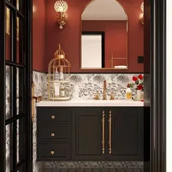 French American style slate bathroom cabinet combination toilet washbasin black bathroom cabinet wash washbasin cabinet