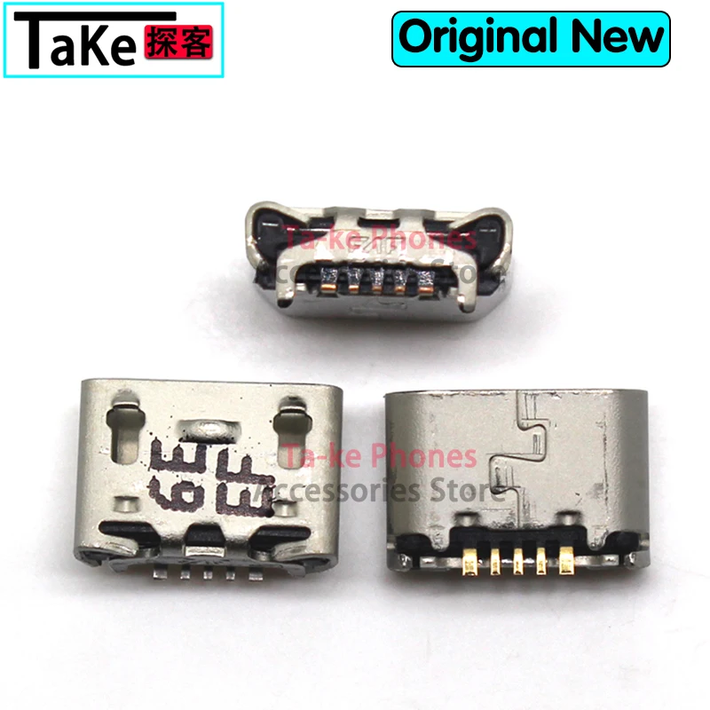 100-500Pcs For OPPO A37 A53 A57 F1 F1F Neo 7 A33 A33W Micro USB Connector 5pin Ox horn Flat mouth Jack Charging Dock Port Plug