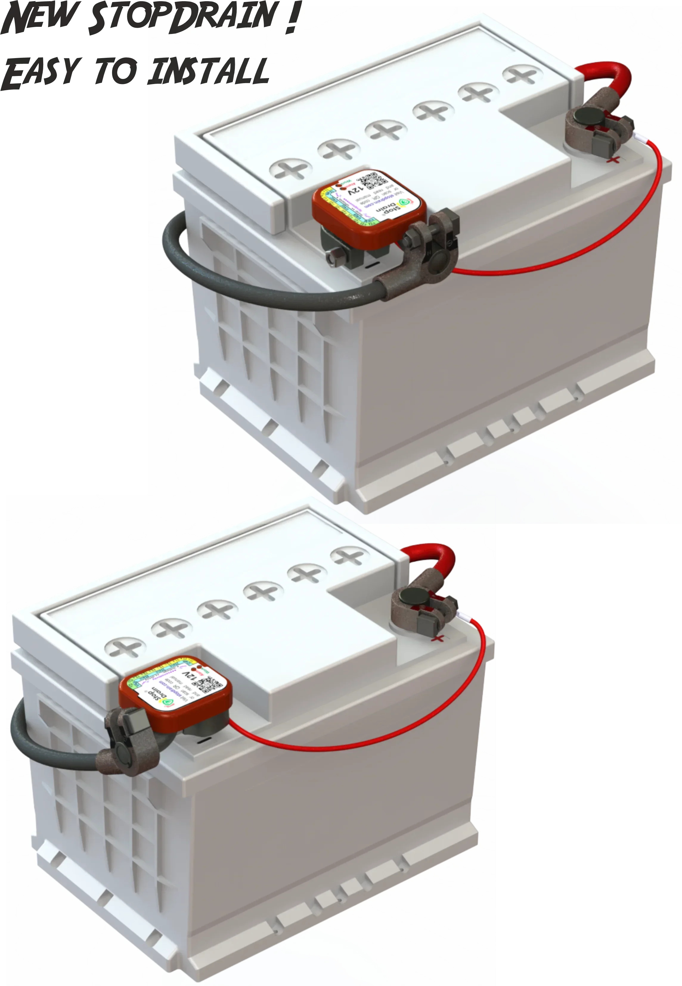 StopDrain - Automatic Vehicle Battery Protector - Prevents Deep Discharge, Ensures Reliable Starts, and Prolongs Battery Life