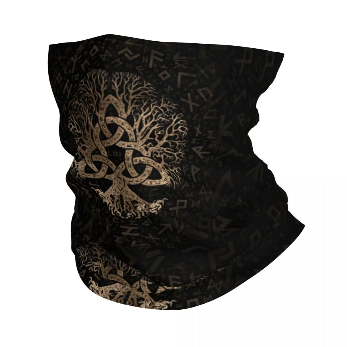 Bandana con estampado de árbol de la vida para hombre y mujer, bufanda cálida con estampado de árbol de la vida, Bandana para el cuello, pasamontañas Vikingo, ropa para la cabeza para correr, Unisex, Adulto, Invierno