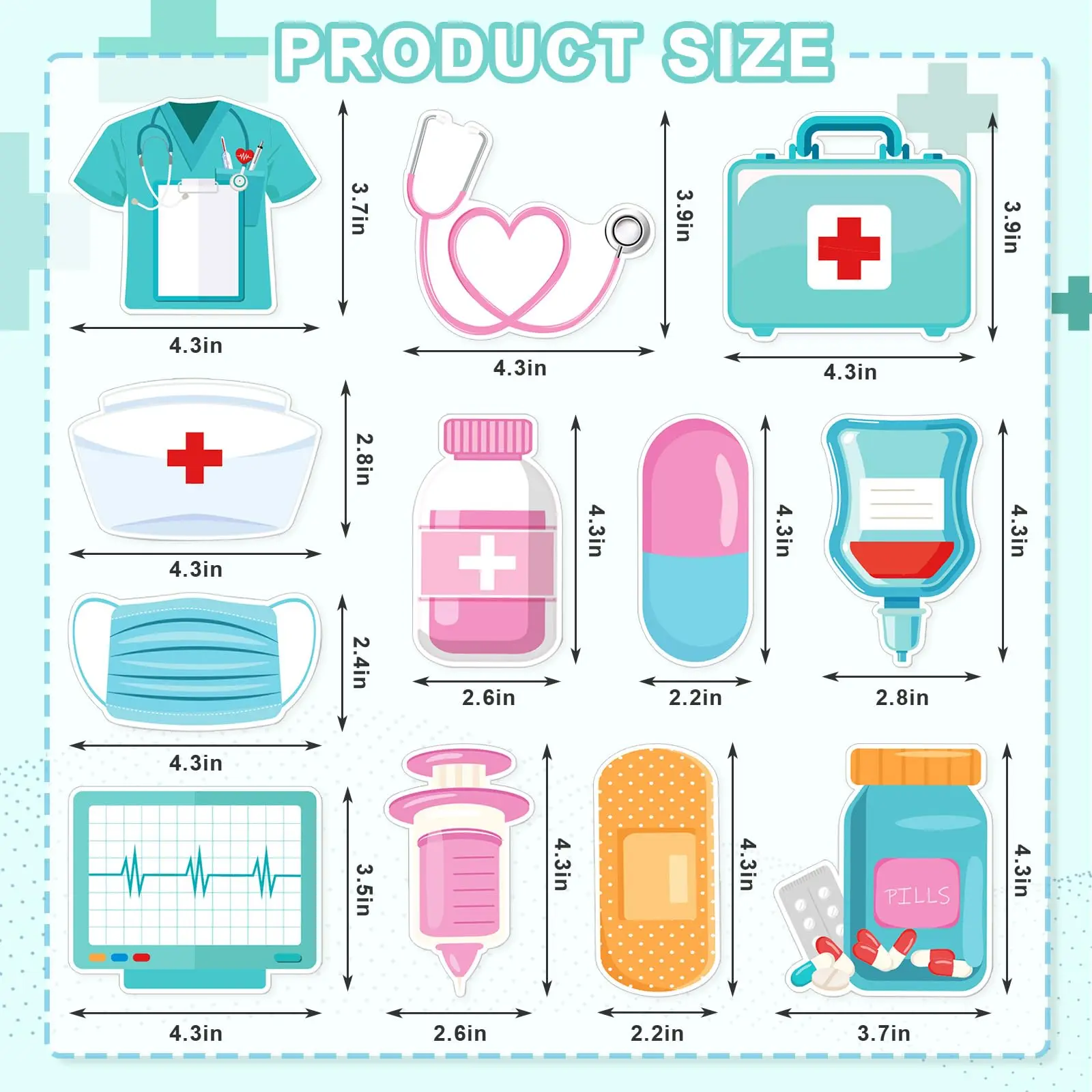 12 Pcs Funny Nurse Sticky Notes for Nurse Gifts Self-Stick Note Pads,Nursing School Essentials,Medical Assistant Accessories for