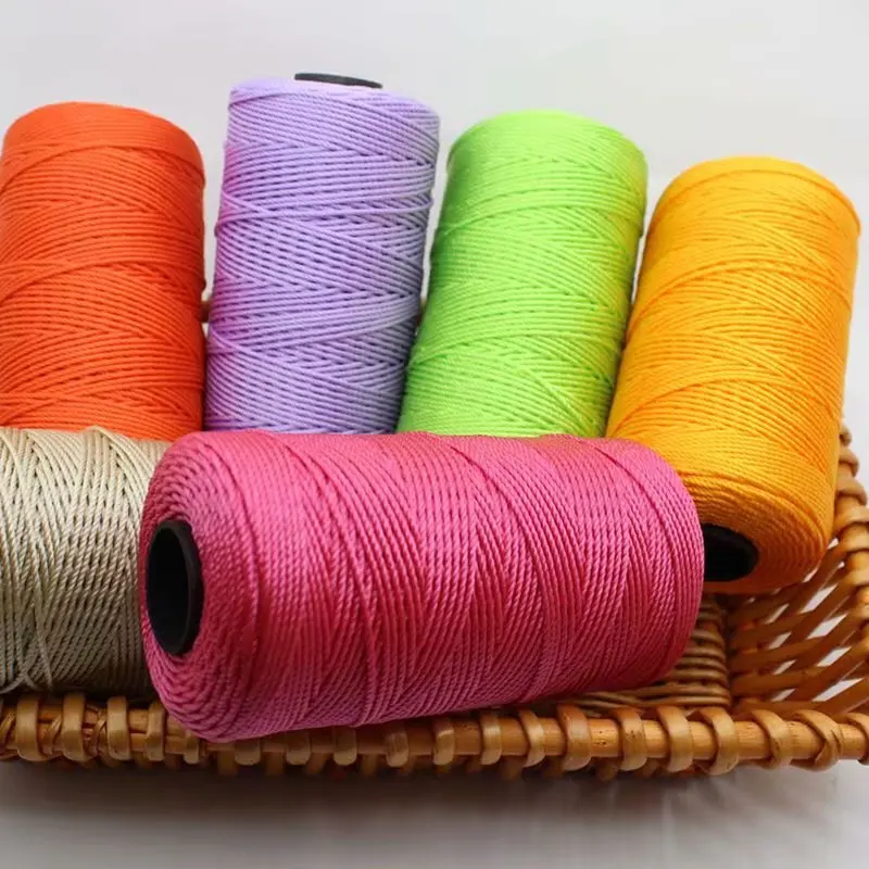 Three-Ply Polypropylene Twisted String Handmade DIY Hook Cushion Hook Hat Shoe Stitching Thread Doll Line Coarse Yarn
