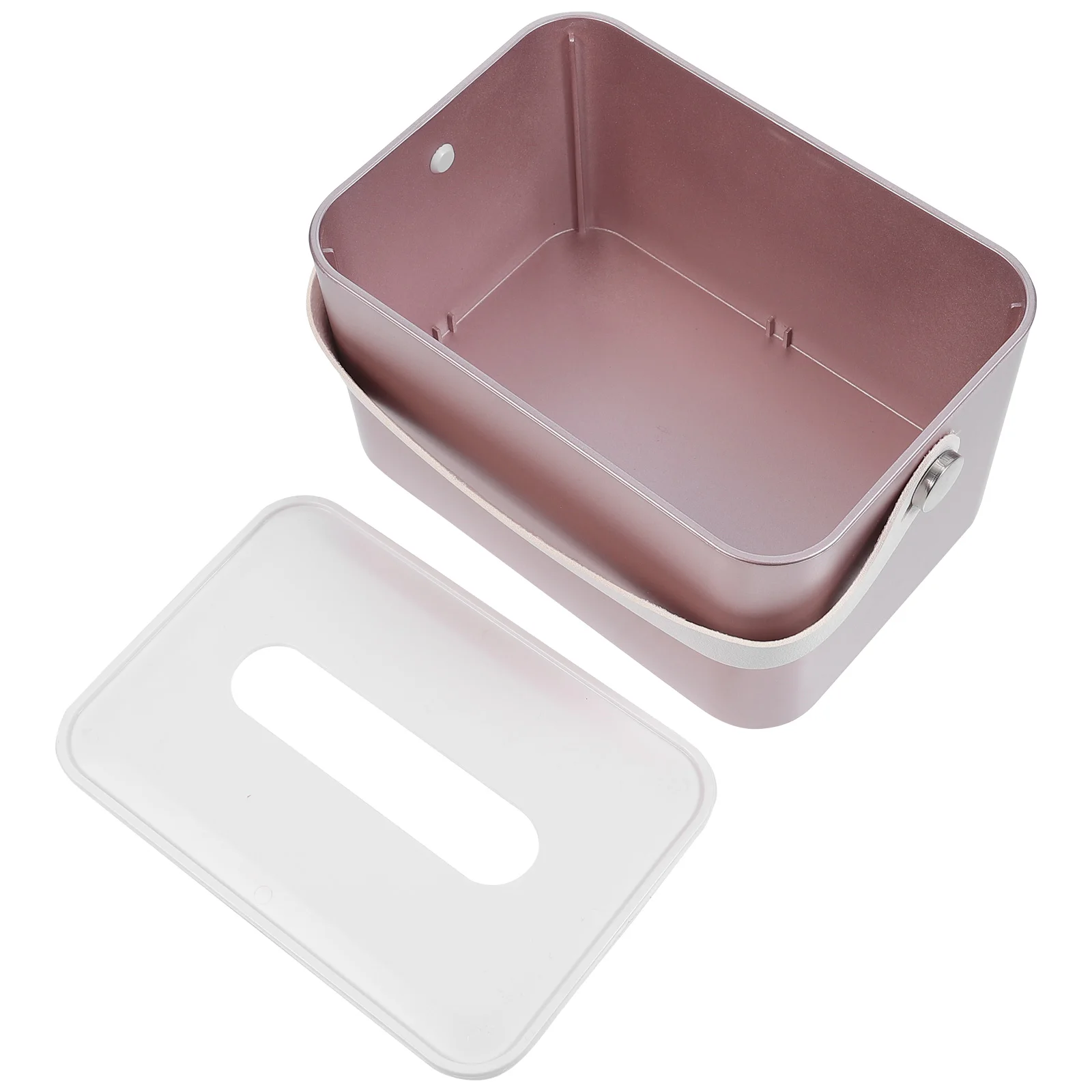 

1pc Multifunctional Tissue Saving Home Use Plastic Holder Compact Tissue Dispenser Box Size Practical Container