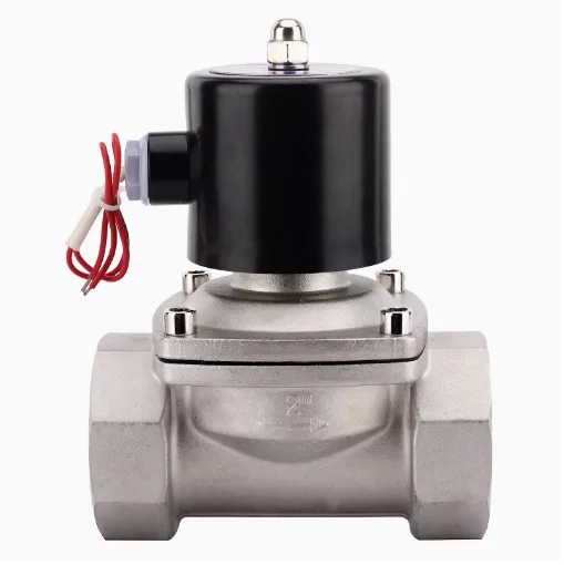 Dn15 1/2 "220v 304 สแตนเลสโซลินอยด์วาล์ววาล์วน้ำนิวเมติกวาล์วปกติปิด