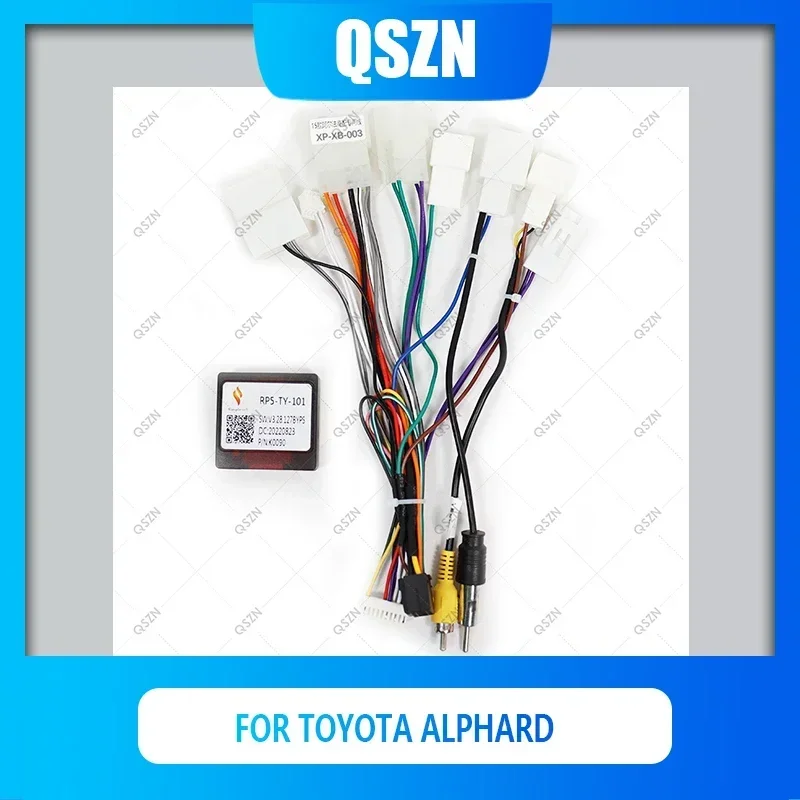 

QSZN Android Canbus Box TY-SS-05/RP5-TY-001/RP5-TY-101 For TOYOTA 2015-2018 TOYOTA ALPHARD Harness Wiring Power Cables Car Radio