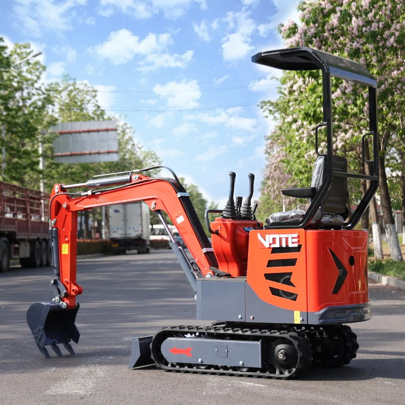 1 tona 1000kg Mini koparka mała maszyna mikro Crawler Bagger hurtowa wielofunkcyjna przenośna koparka