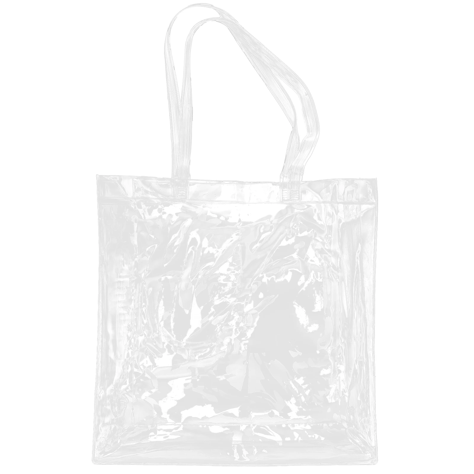 

Large Capacity File Bag Transparent Tote PVC Document Organizer Storage Pouch Papers Receipts Binder Test Paper Files Portable