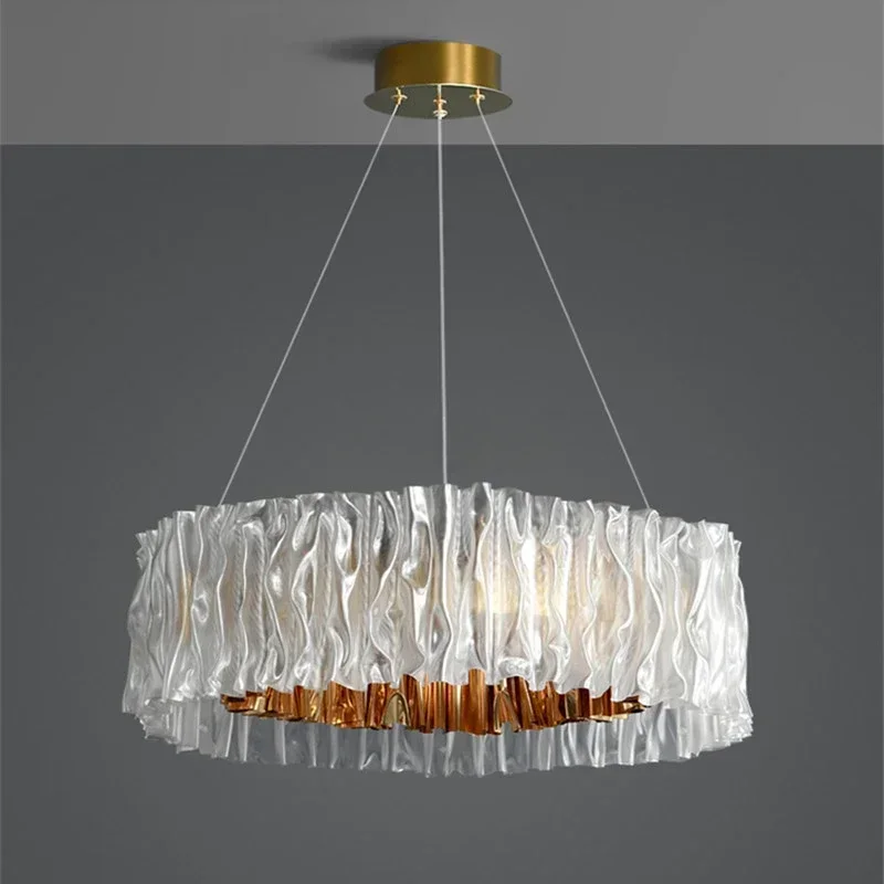 Modern Italian Style Acrylic Pendant Chandelier for Living Room, Dining Room and Bedroom Decoration