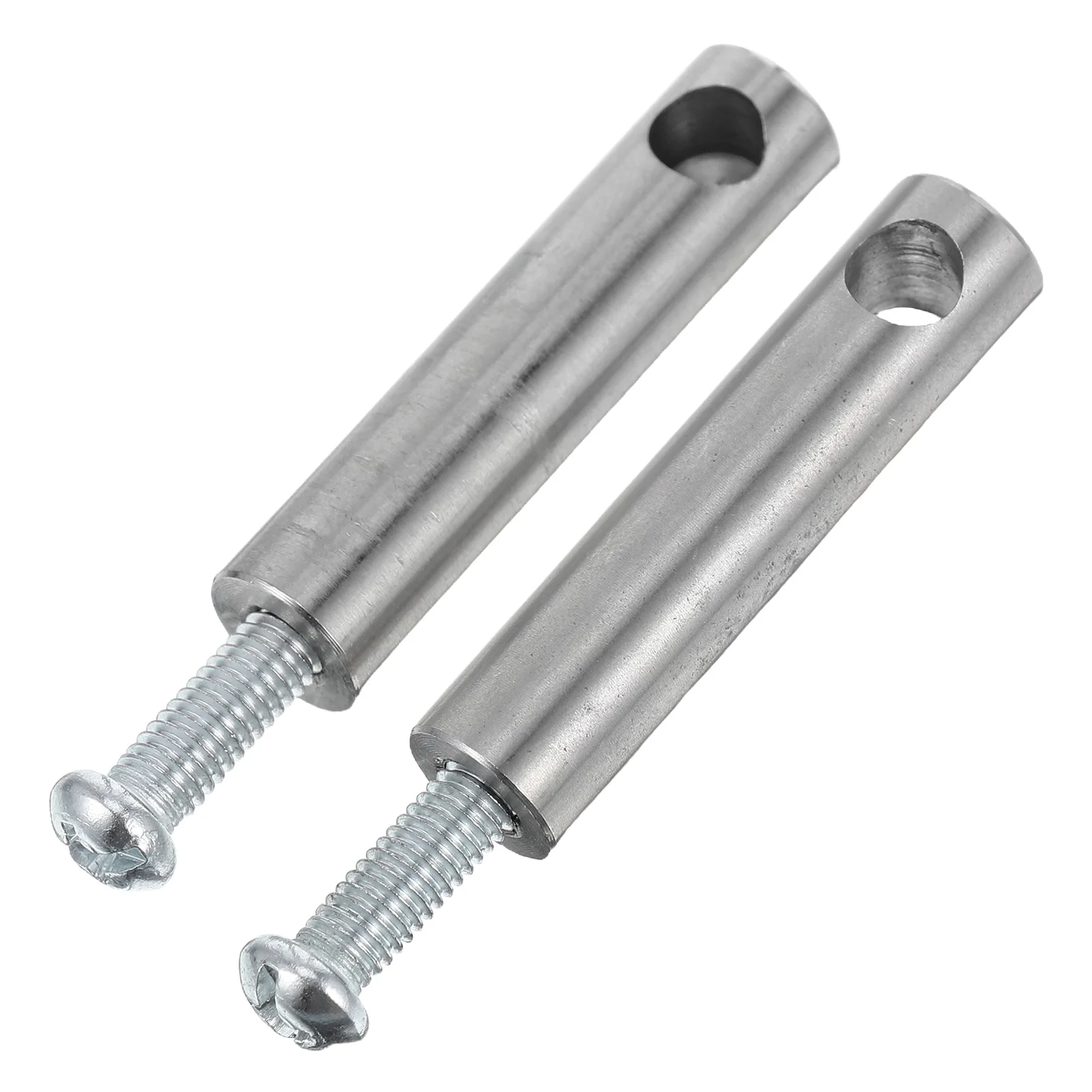 

2 pcs Cabinet Guardrail Connectors Stainless Steel Rv Cabinet Decorative Posts Sleek Metal Shelf Rail Fittings Storage