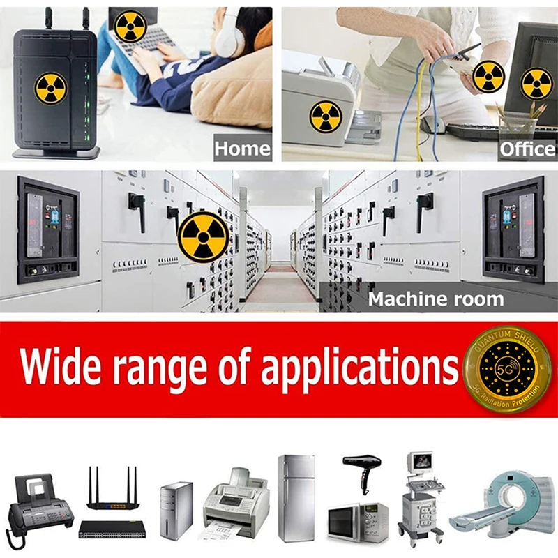 5G هاتف محمول حماية الإشعاع ملصق EMR مانع ملصق مستدير مكافحة الإشعاع حامي الهاتف للكمبيوتر المحمول اللوحي