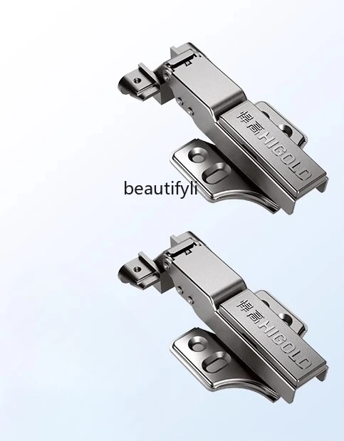 

Three-section force hinge Aluminum frame door hinge buffer Hydraulic full damping Bedroom wardrobe door hinge