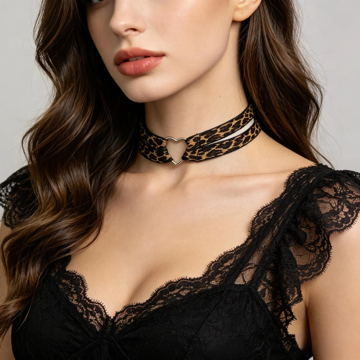 Women'S Fashion Neck Chain Retro Bohemian Classic Easy Leopard Choker Short Collar All Seasons Daily，Personalized Gift Accessory view 2