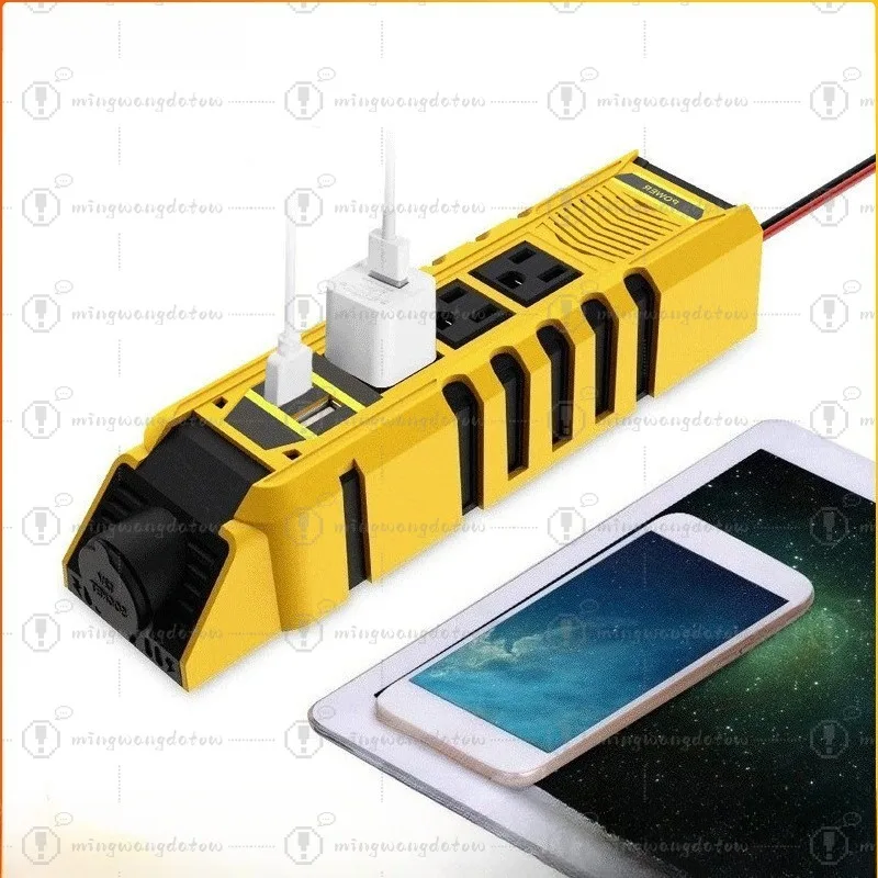 150W Car Inverter 12v To 110v Mobile Phone USB Power Converter Inverter High Power