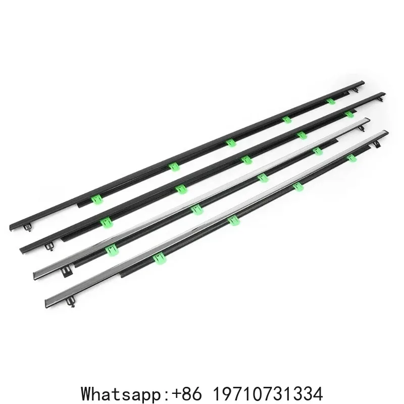 Window Weatherstrips For Honda CRV CR-V 2007-2011 Black Chrome Door Moulding Trim Belt Outer Window Glass Seal Belts view 3