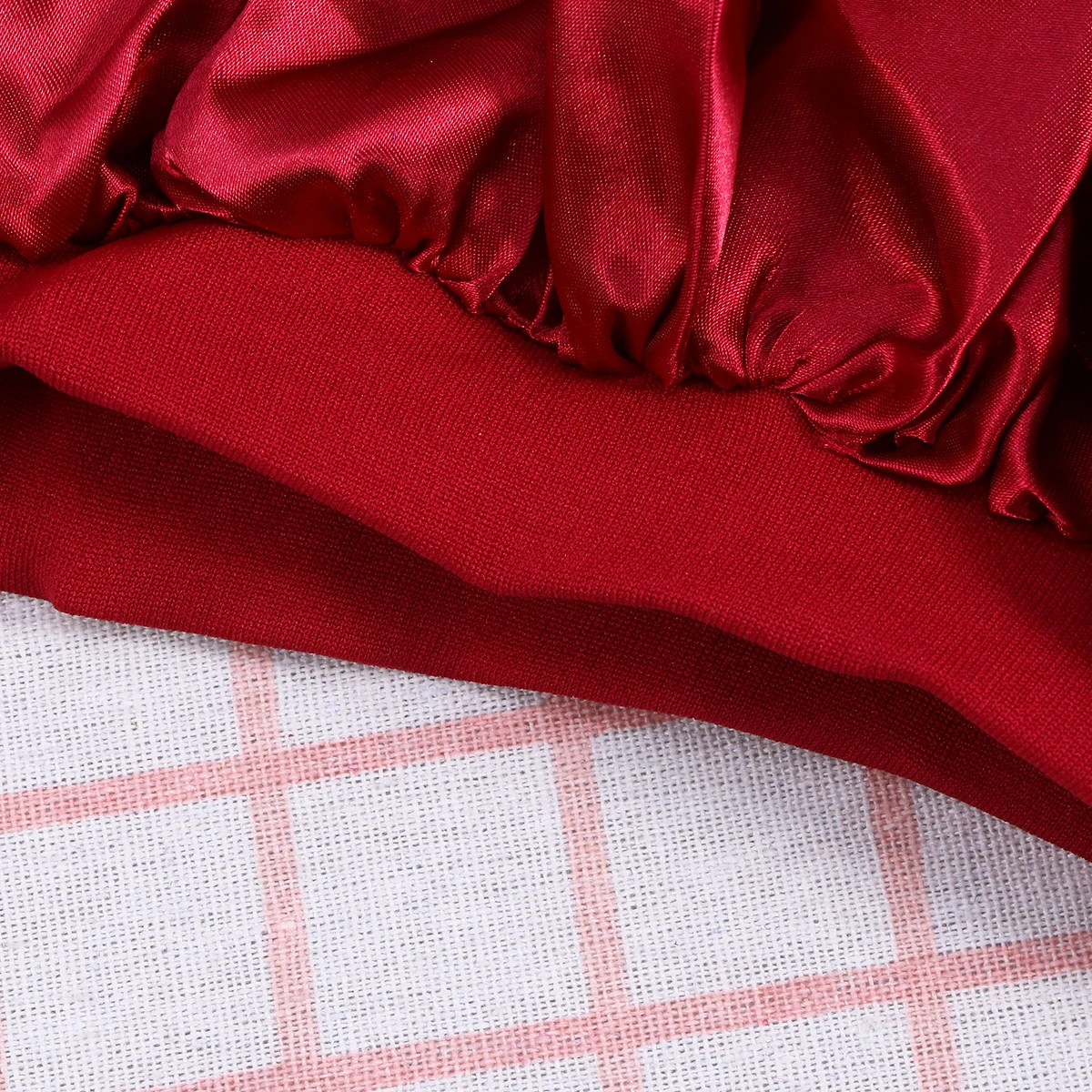 

Elastic Sleep For Women Large Size Waterproof Bathing Cap Soft Lightweight Wide Brim Hair Protection Shower Cap For Lady Use Red