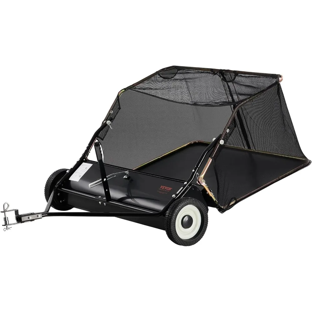 

VEVOR 42 Inch Lawn Sweeper Tow Behind, 12 cu.ft. Large Pull Behind Grass Sweeper, Heavy Duty Leaf & Grass Collector with Dumping
