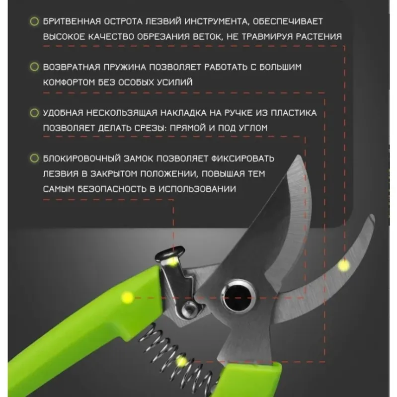 【EFFICIENT 】Garden Pruner 172Mm For Trimming Branches And Shaping Shrubs- Compact Durable& Efficient Tool For Gardeners