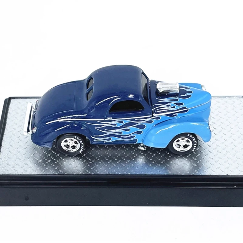 Diecast M2 1: 64 Scale 1941 Willys Coupe Gasser Classic Car Alloy Car Model Collection Display Decoration Toy Gifts Souvenir