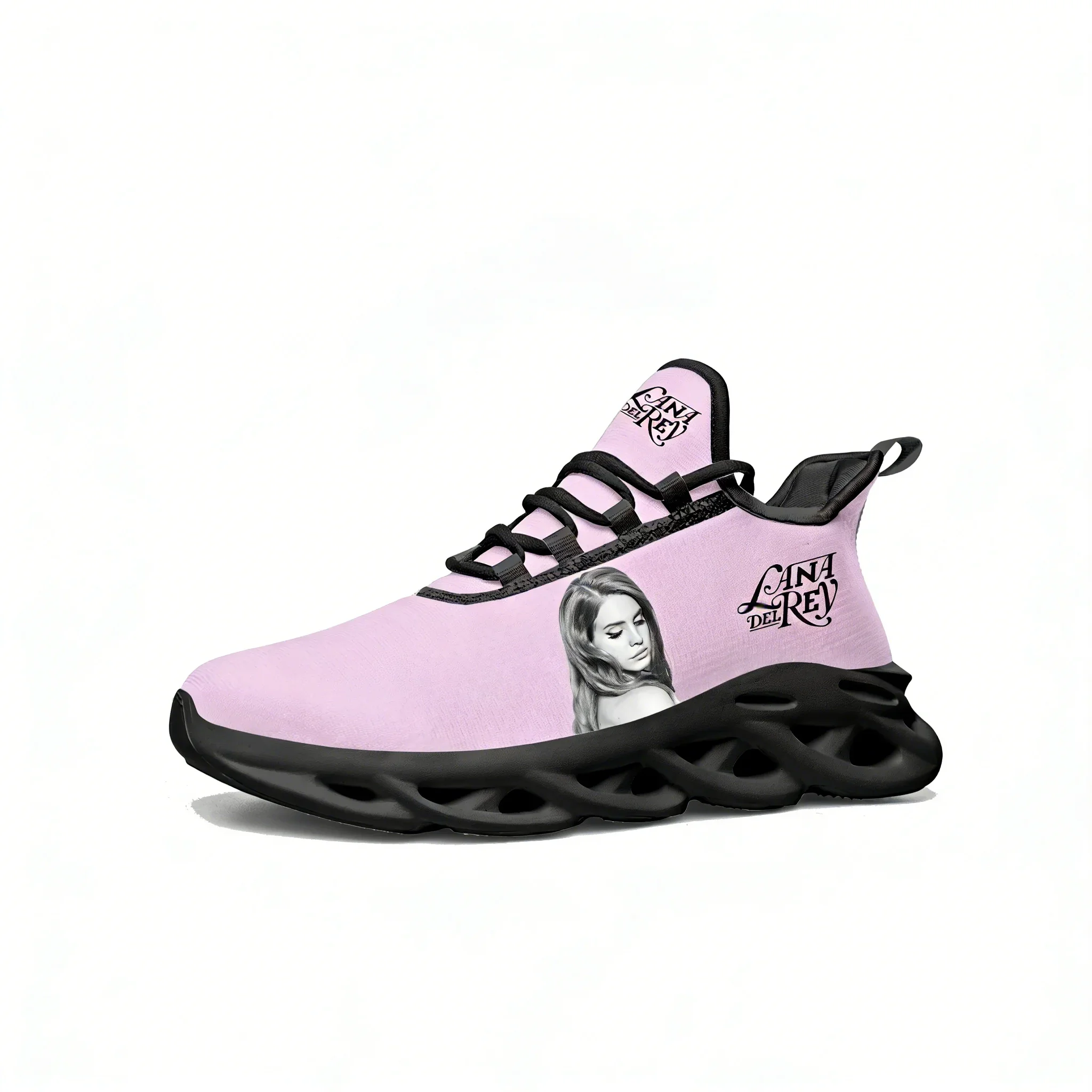 Lana Del Rey Singer Sports Sneakers Mans Womans Running Shoes Durable Sneaker Lace Up Mesh Durable Footwear Custom Shoe Black