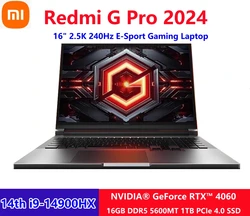 Xiaomi Redmi G Pro E-Sport Laptop do gier 2024 Intel i9-14900H RTX4060 8GB GPU 16G RAM 1TB SSD 16 