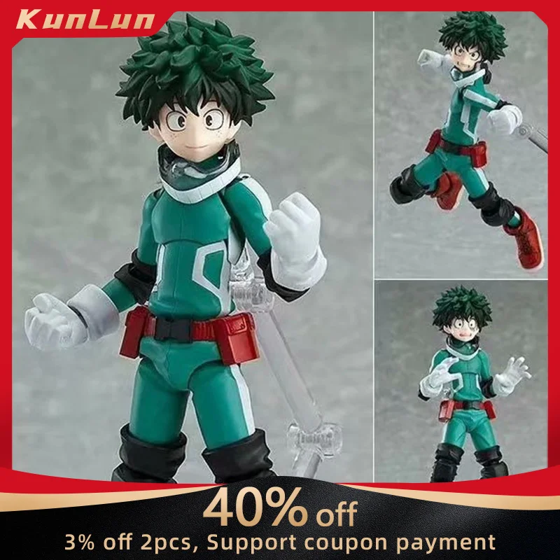 Figura de acción de My Hero Academia, juguete de 14,5 cm de Anime, Midoriya Izuku, Figma 323, modelo Pbv, estatua Deku, adornos de escritorio coleccionables