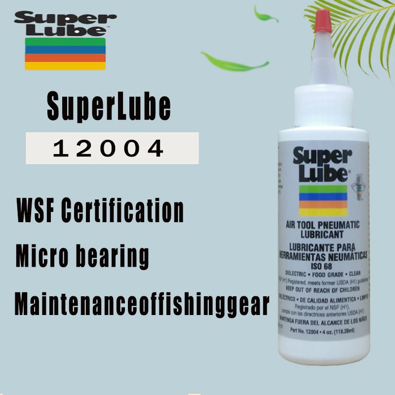 

Original Super Lube 12004 Air Tool Pneumatic Lubricant 118ML NSF Certified Food Grade Lubricant Translucent