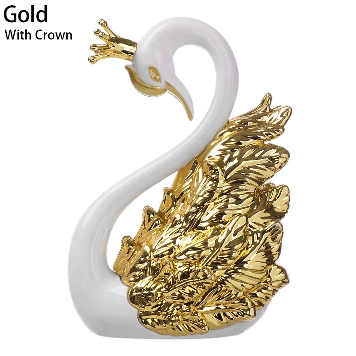 DIY Lover Romantic Table Baking Decoration Desktop Anniversary Ornament Swan Figurine Miniatures Cake Topper
