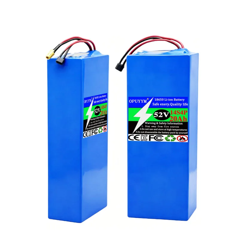 14S4P 52V 20Ah High-capacity 18650 20000mAh Lithium Battery Suitable for Balance Car, Bike Scooter, Tricycle Li-ion battery Pack