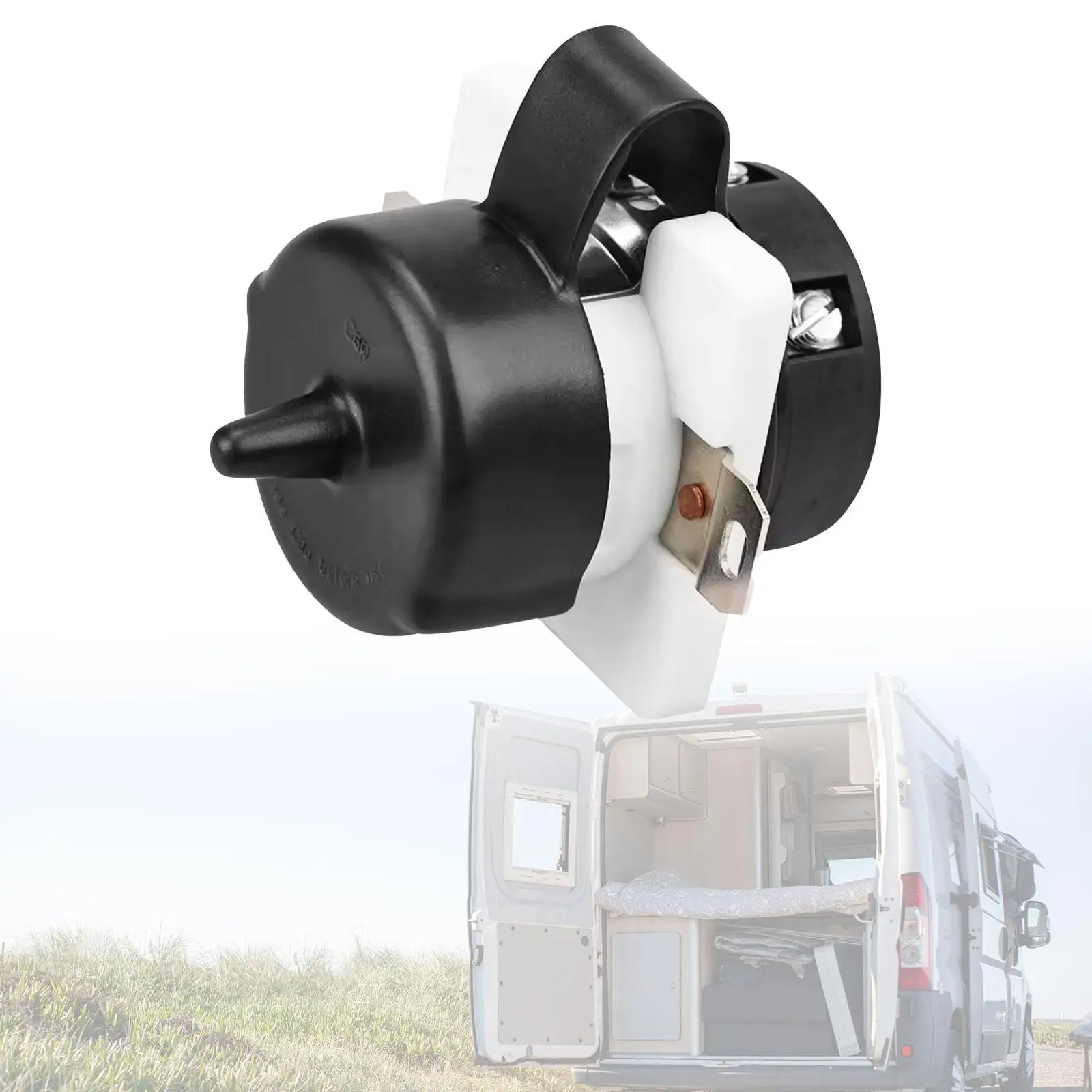 

50Amp Flanged Inlet US Adapter Practical with Screws RV Power Receptacle 50 Amp RV Plug for Electrical Connections Trailers