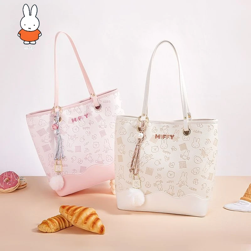 

Модная сумка Miffy, большая вместительная сумка на плечо, сумка для боли, простая легкая сумка с принтом, роскошная сумка для выхода, высокий уровень внешнего вида