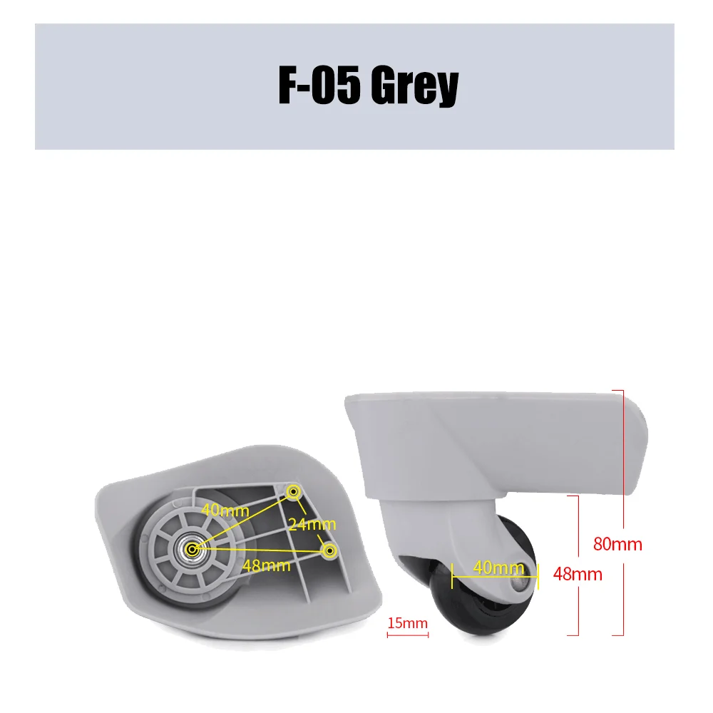 For The French Ambassa DELSEY F-05 Trolley Case Wheel Pulley Sliding Casters Universal Wheel Luggage Wheel Silent Smooth