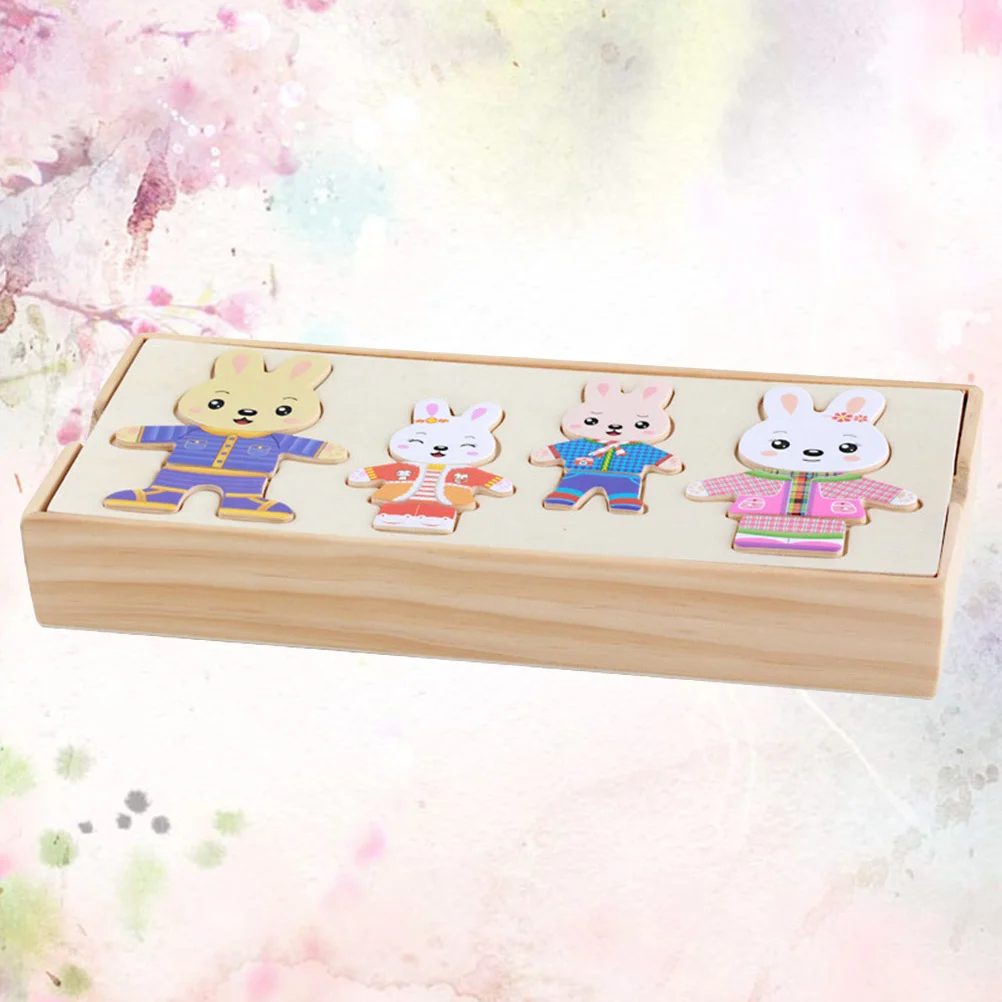 

Jigsaw Puzzle Recognition Toy Adorable Kids Early Learning Wooden Children’s Toys