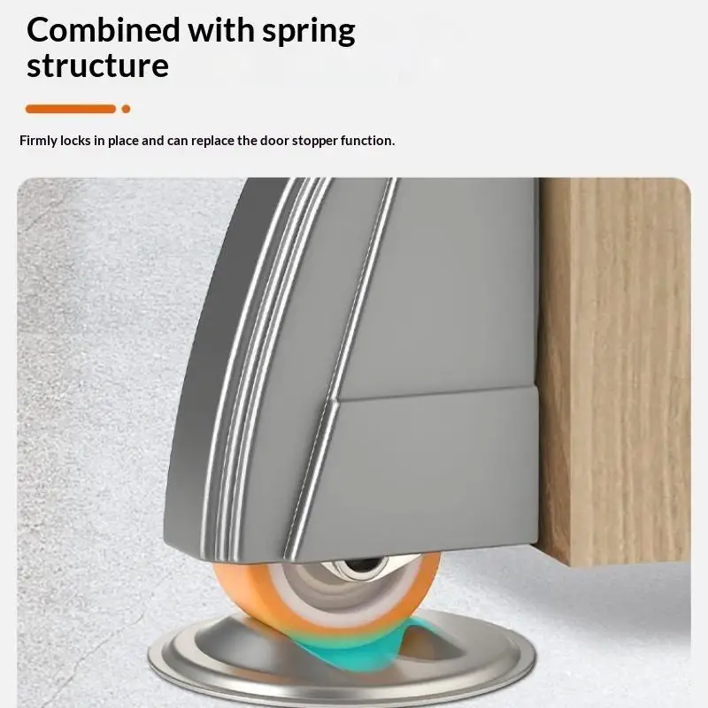 Door Lower Hinge Repair, Lift Door Pulley, Silent Buffer Rubber, Load-Bearing, Directional Assistance, Support Castor Wheels 1P