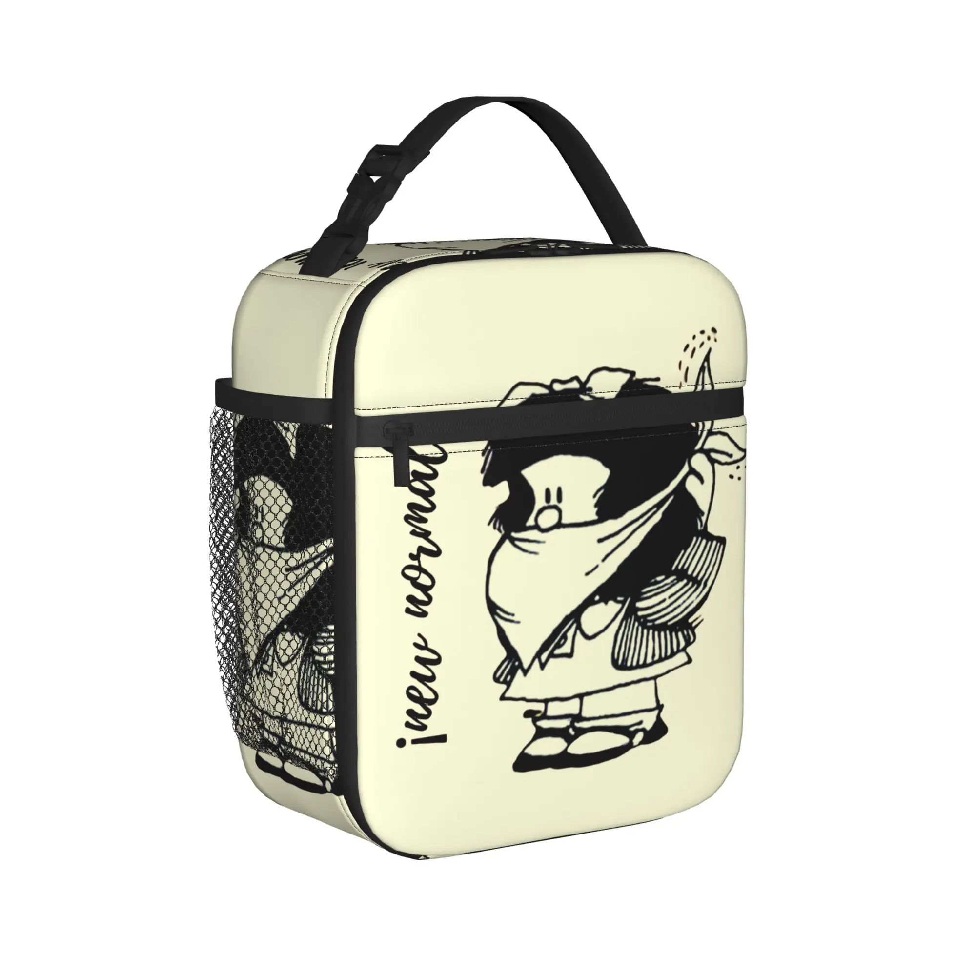 Mafaldas Insulated Lunch Bag Cooler Bag Reusable,Lunch Container  Portable Tote Lunch Box Bento Pouch School  Travel