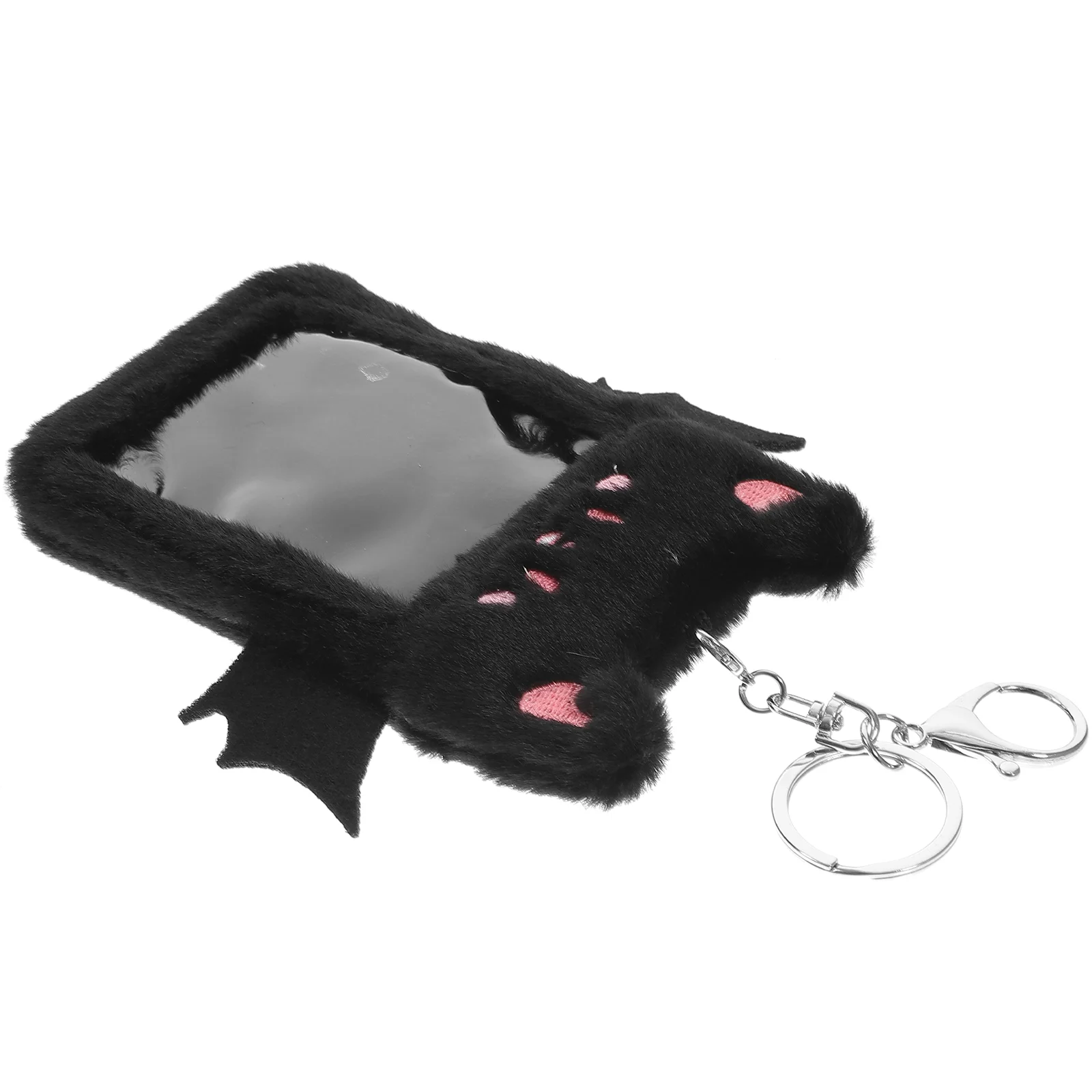 

Plush Card Holder Postcards Id Badge Sleeve Keychain Bus Sleeves Holders Insignia