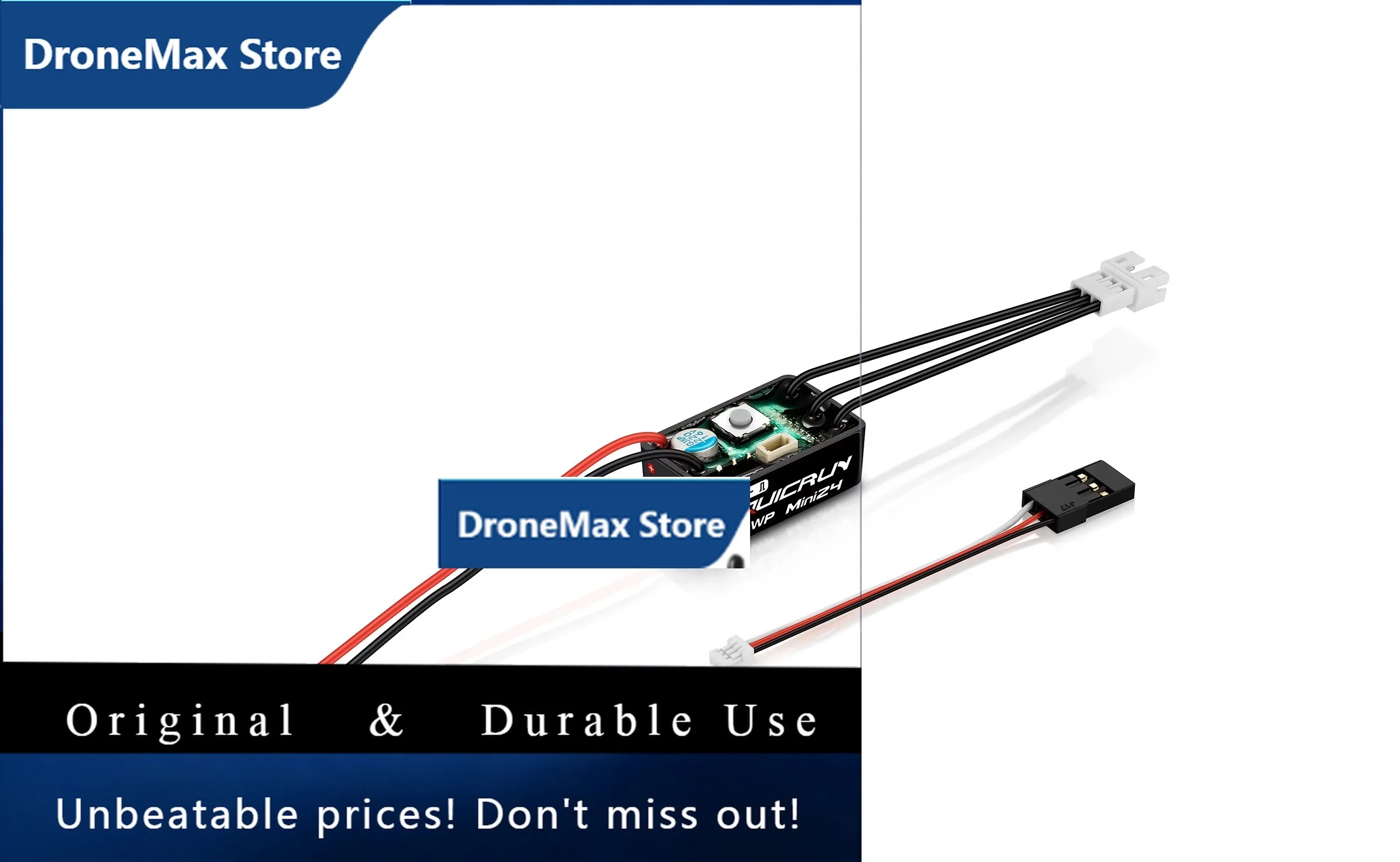 DroMaHOBBYWING QuicRun WP Mini24 25A Waterproof 2-3S Brushed/Brushless ESC For 1/24 1/18 1/16 RC Mini Car Crawler Monster 1621 M