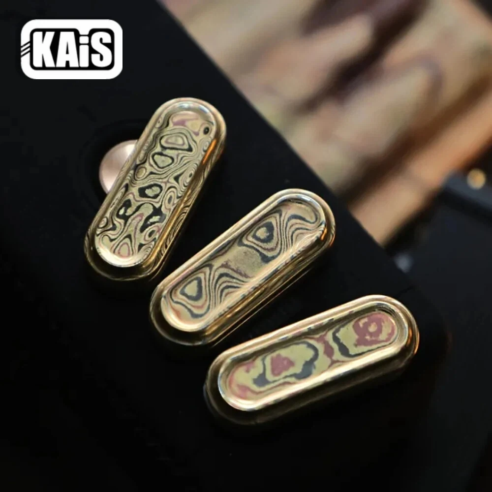 

KAIS EDC RUYIS Fidget Slider Mokume Push Slider Fidget Toys For Adults Stress Relief Toy Anxiety Relief Gadgets Original Designs