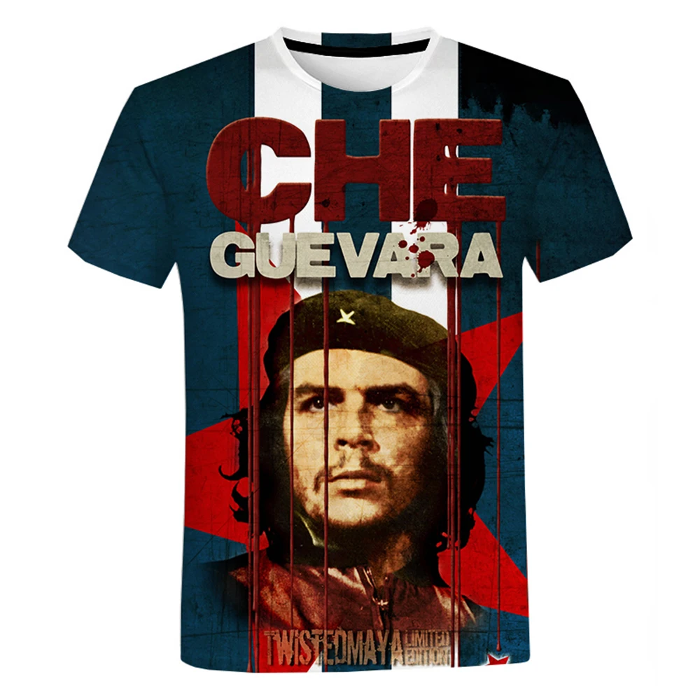 World Celebrity Cuban Revolutionary Leader  Che Guevara Free Liberty Freedom Fighter 3D Printing T-shirt Men Women Streetwear