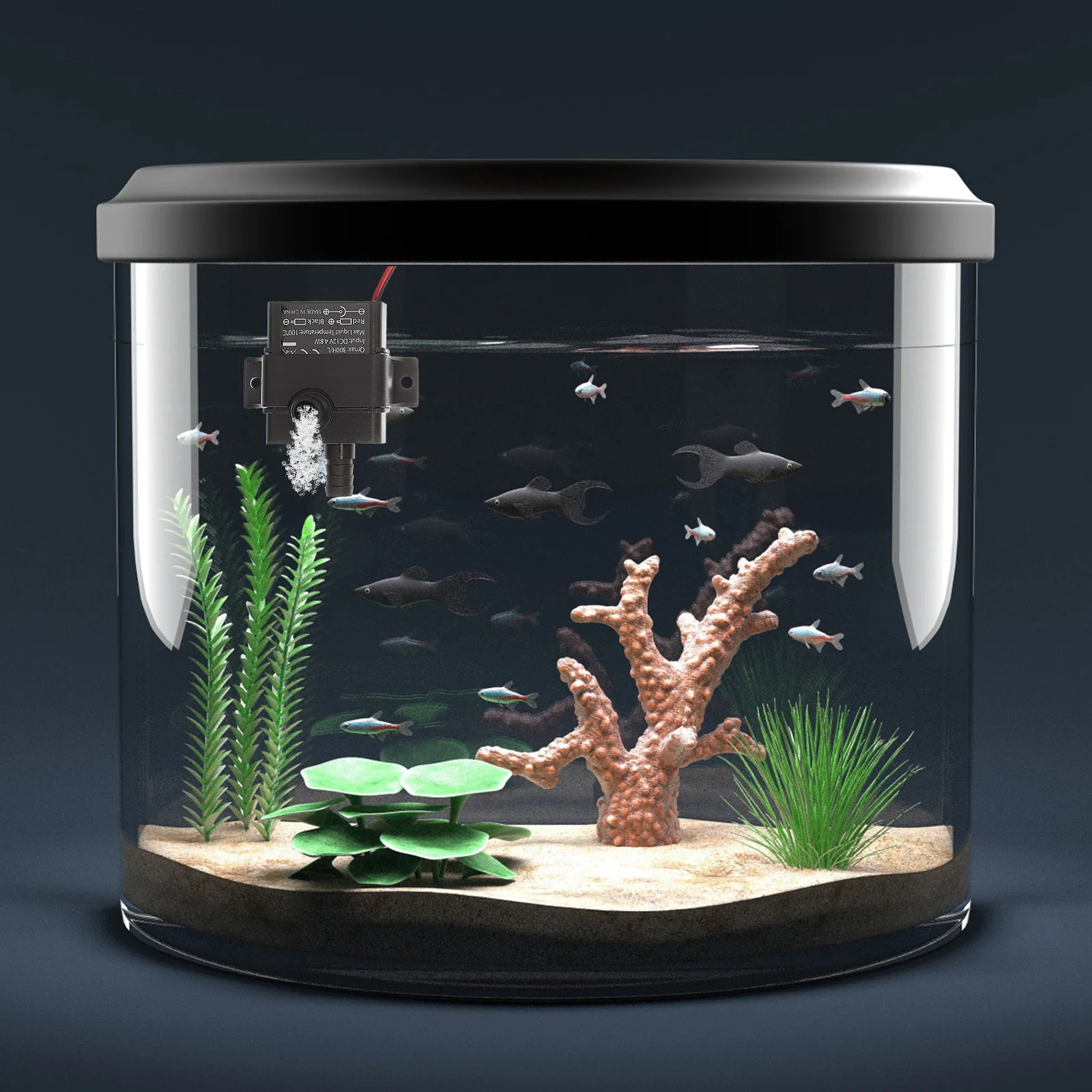 

1pcs Mini Dc Water Portable Fish Tank Submersible Pump Low Noise Energy Saving Aquarium Fountain Circulating Pump For