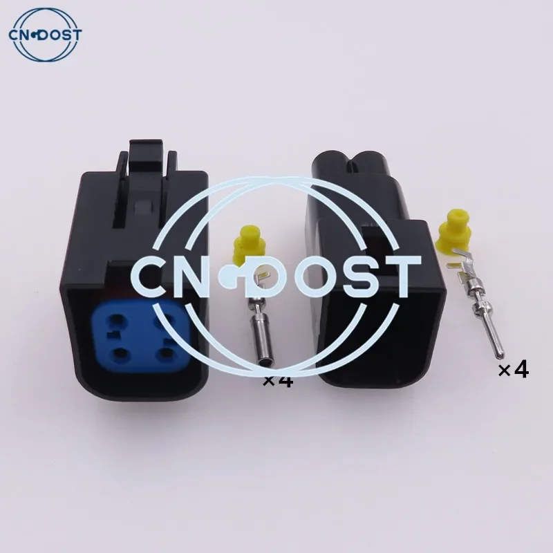 

1 Set 4 Pin 8-1437710-5 Electric Waterproof Connector AC Assembly Sealed Socket For Automotive Cable Harness Plug