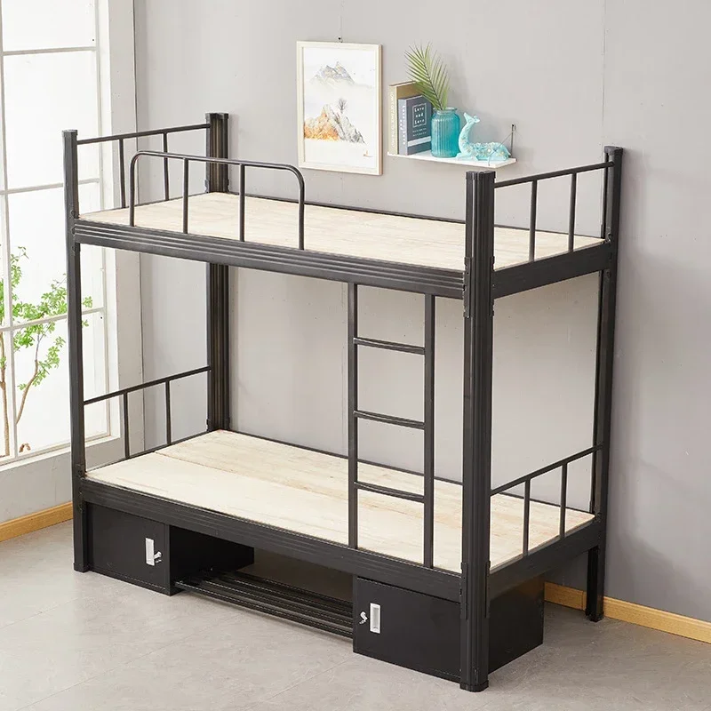 Beds Furniture Frames Kids Loft Hostel Dormitory King Bunk Platform Double for Schools Pink Boys Deck Bed Room