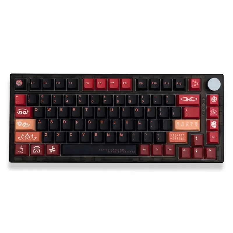 Full set of mechanical keyboard keycaps Wukong PBT sublimation cherry original height