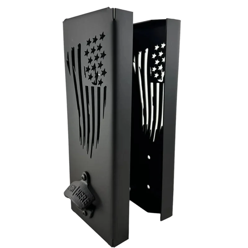 A59E-держатель для консервных банок с открывалкой для бутылок, настенный держатель для консервных банок, держатель для консервных банок 2 в 1, 30 х 9 х 9 см, простая установка