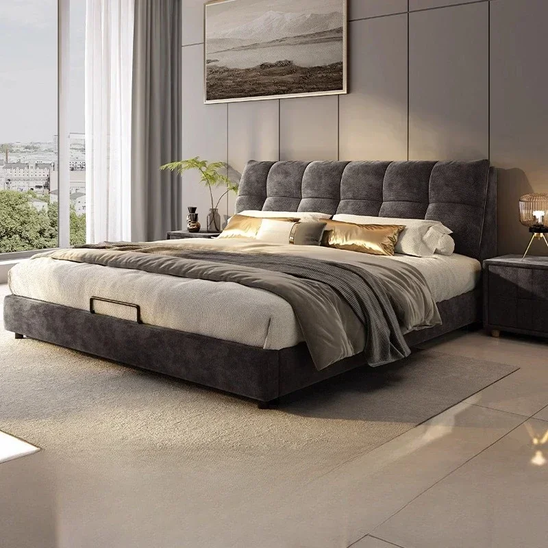 Luxury King Size Bed Base Beds And Frames Double Beds King Size Bed Frames With Head Board Furniture For Home Nordic 180x200cm
