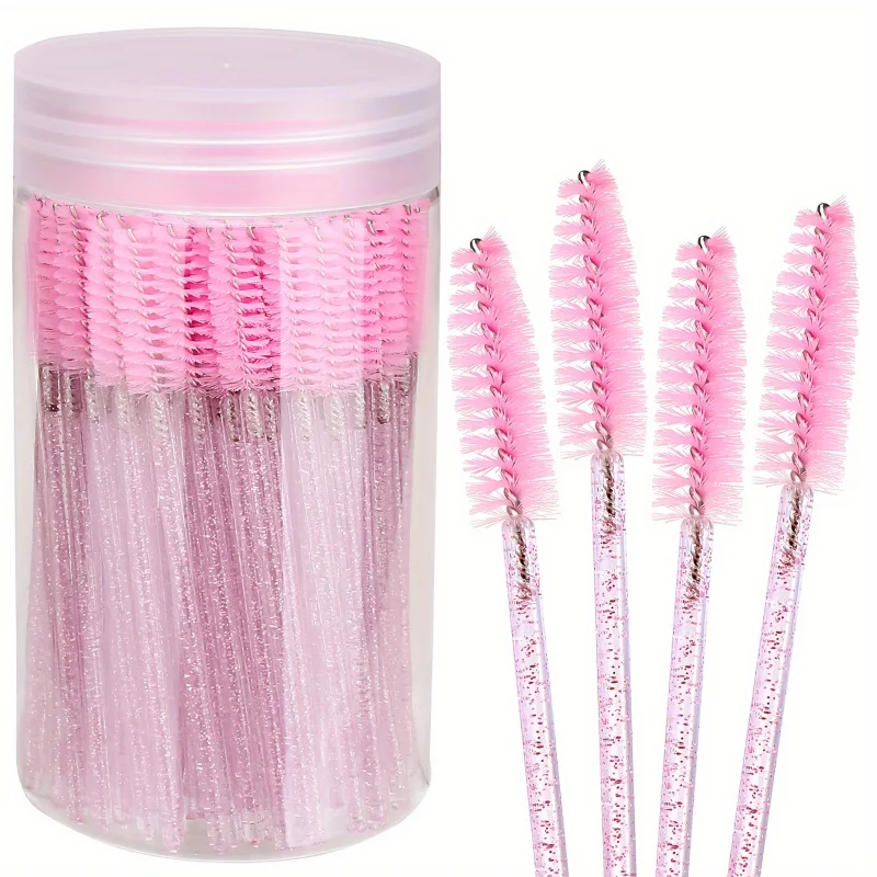 20 PCS Eyelash and Eyebrow Brush Set—Not Waterproof, Ammonia-Free Formula, Easily Apply Mascara and Eyelash Extensions, Portable