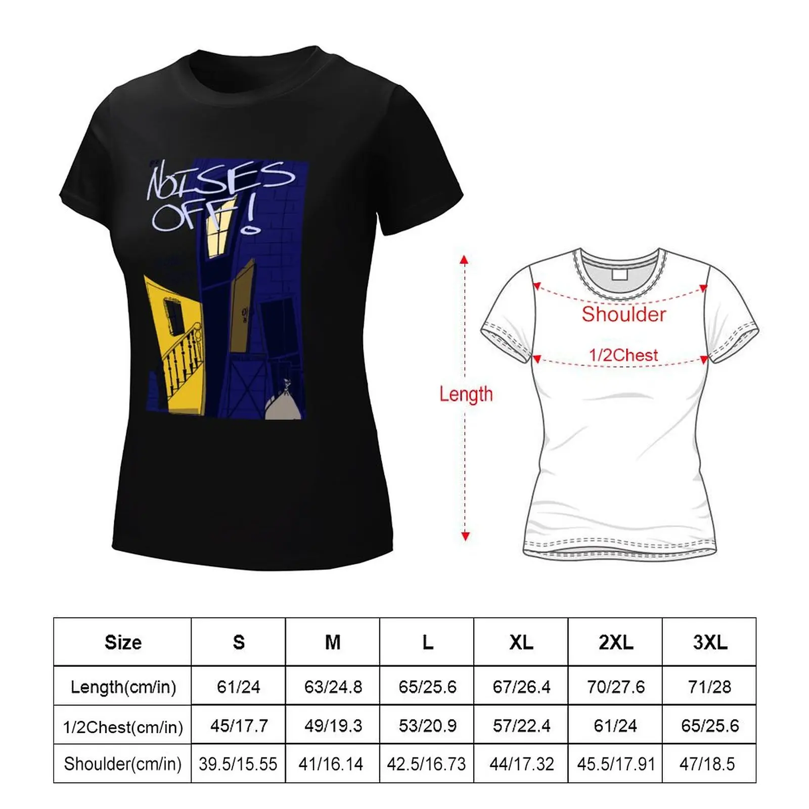 Noises Off Playbill T-Shirt Short sleeve tee hippie clothes lady clothes t-shirt dress for Women sexy