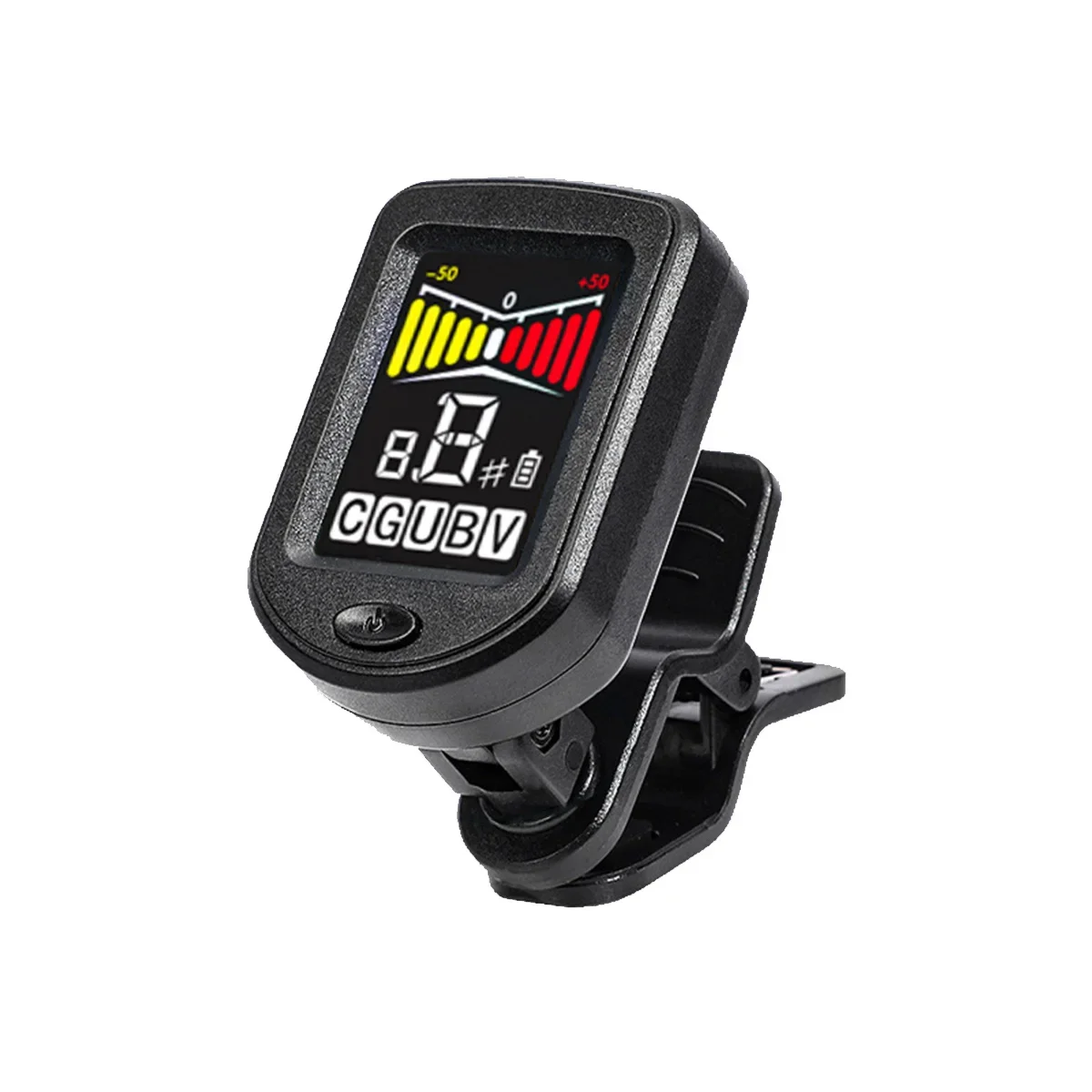 

Electronic Clip-On Digital Guitar Tuner Colorful LCD Screen Violin Bass Ukulele Chromatic Tuning Modes Bass Guitar holder