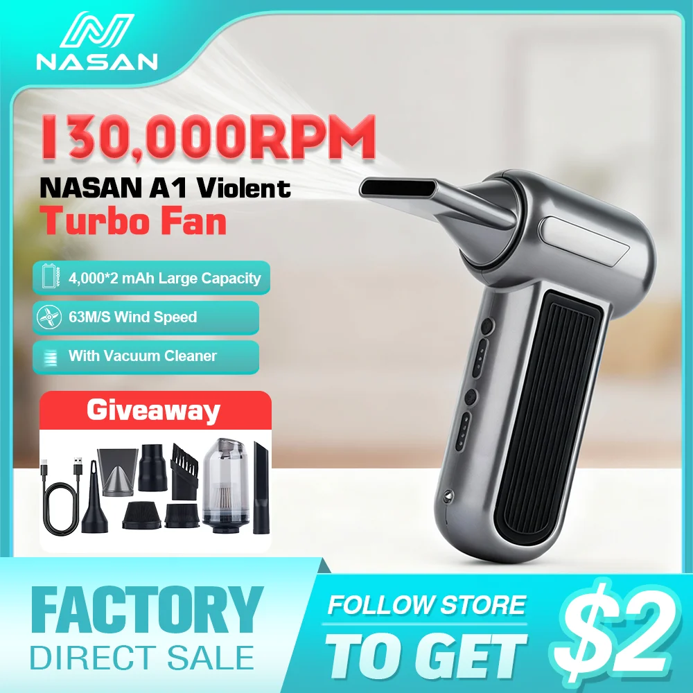 Nasan A1 130000 RPM Air Blower Brushless Electric Turbo Jet Fan High-speed